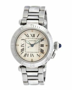Heritage Cartier Cartier 2000s Unisex Pasha Roman Dial Watch Men Watches