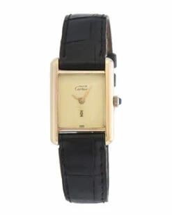 Heritage Cartier Cartier 1980s Women's Must De Argent Tank Watch Watches