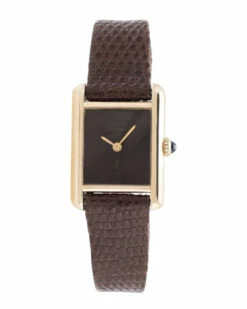 Heritage Cartier Cartier 1980s Women's Leather Watch Watches