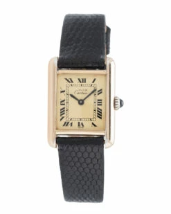 Heritage Cartier Cartier 1980s Women's Leather Watch Watches