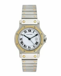 Heritage Cartier Cartier Midsize Santos Octagon Watch, Circa 1990s Women Watches