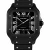 Heritage Cartier Cartier Men's Cartier Santos De Cartier Black Watch WSSA0039 Watch Watches
