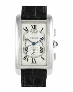 Heritage Cartier Cartier Men's Cartier Tank Americaine Chronograph Watch W2609456 Watch Watches