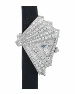 Heritage Cartier Cartier Women's Cartier Libre Froissee 18K White Gold Diamond Quartz Ladies Watch WJ304950 Diamond Watch Watches