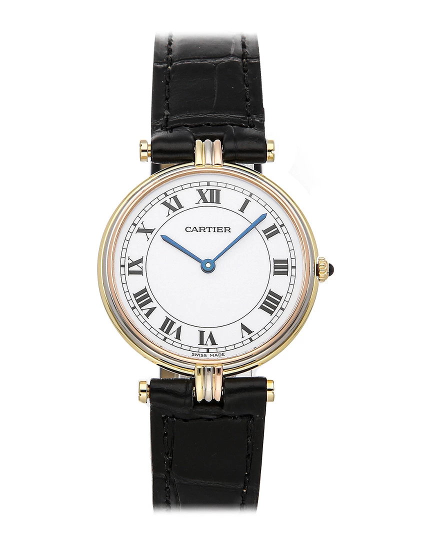 Heritage Cartier Cartier Men's Leather Watch Watches