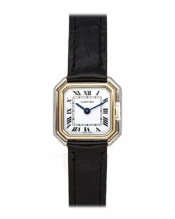 Heritage Cartier Cartier Men's Alligator Leather Watch Watches