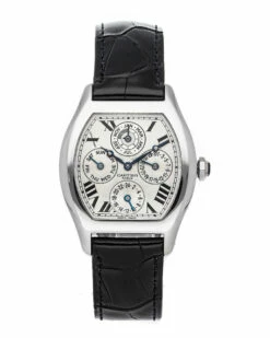 Heritage Cartier Cartier Men's Alligator Leather Watch Watches