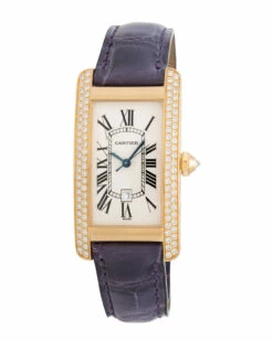 Heritage Cartier Cartier Women's Tank Americaine Diamond Watch Watches