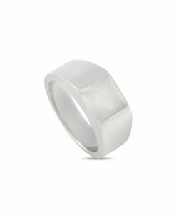 Heritage Cartier Cartier 18K Chalcedony Tank Ring Women Rings