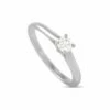 Heritage Cartier Cartier Platinum 0.19 Ct. Tw. Diamond Solitaire Ring Women Rings