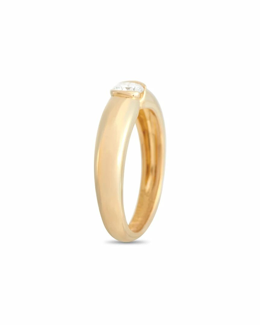 Heritage Cartier Cartier 18K 0.30 Ct. Tw. Diamond Ellipse Ring Women Rings - Image 2