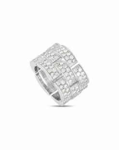 Heritage Cartier Cartier 18K 4.00 Ct. Tw. Diamond Maillon De Cartier Ring Women Rings