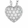 Heritage Cartier Cartier 18K 0.75 Ct. Tw. Diamond Heart Pendant Necklace Women Necklaces