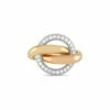 Heritage Cartier Cartier 18K Rose Gold 0.48 Ct. Tw. Diamond Trinity Crash Ring Women Rings