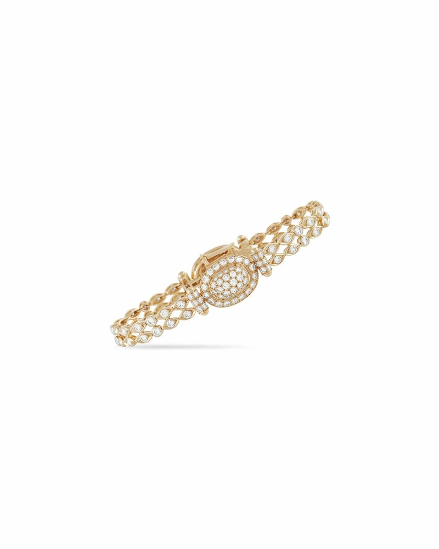 Heritage Cartier Cartier 18K 3.85 Ct. Tw. Diamond Bracelet Women Bracelets