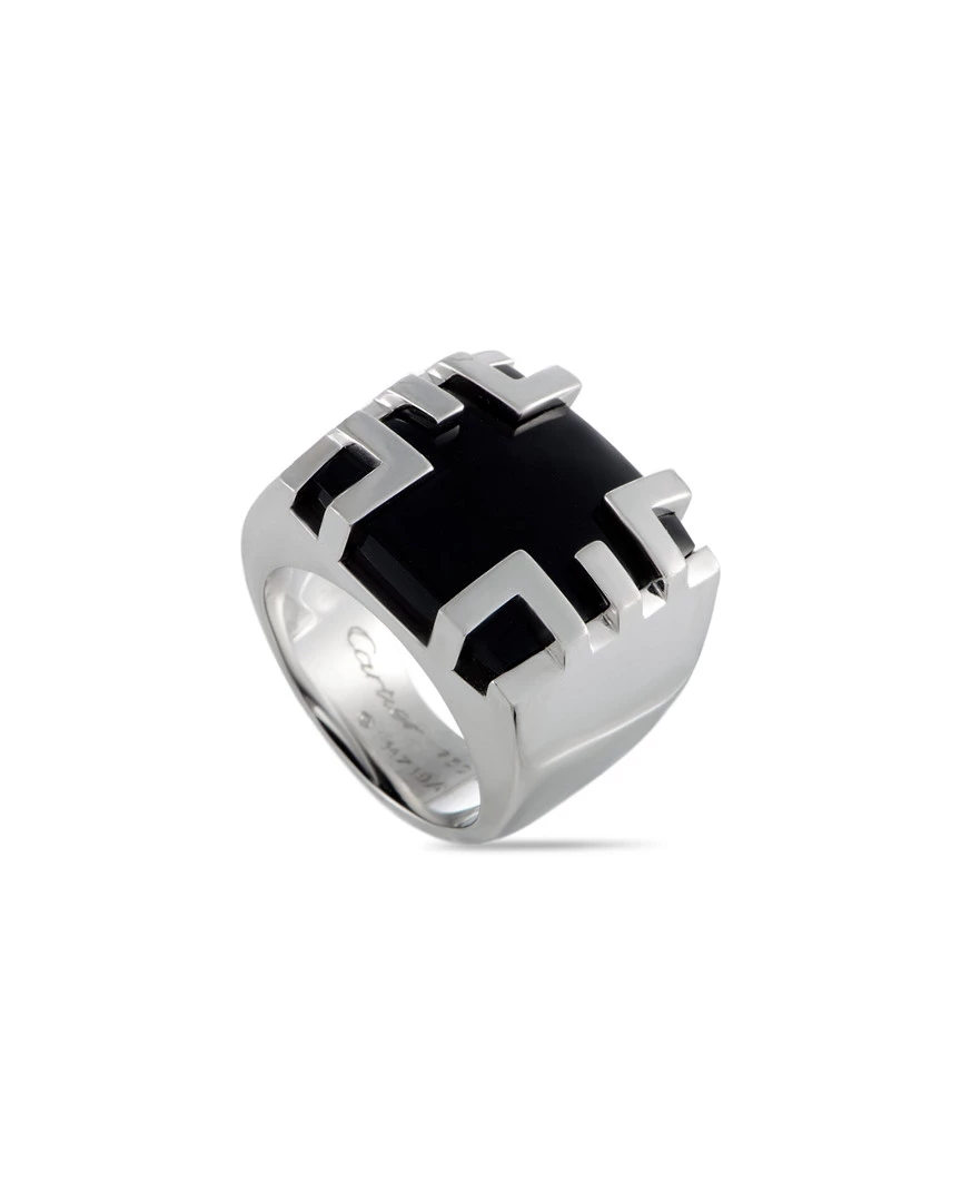 Heritage Cartier Cartier 18K Onyx Ring Women Rings