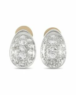 Heritage Cartier Cartier 18K Crystal Myst Clip-On Earrings Women