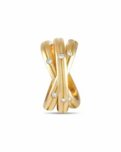 Heritage Cartier Cartier 18K Diamond Trinity Ring Women Rings