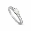 Heritage Cartier Cartier Platinum 0.45 Ct. Tw. Diamond Ring Women Rings