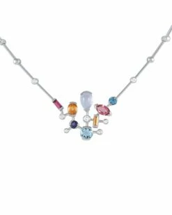 Heritage Cartier Cartier 18K 0.40 Ct. Tw. Diamond & Gemstone Meli Melo Necklace Women Necklaces
