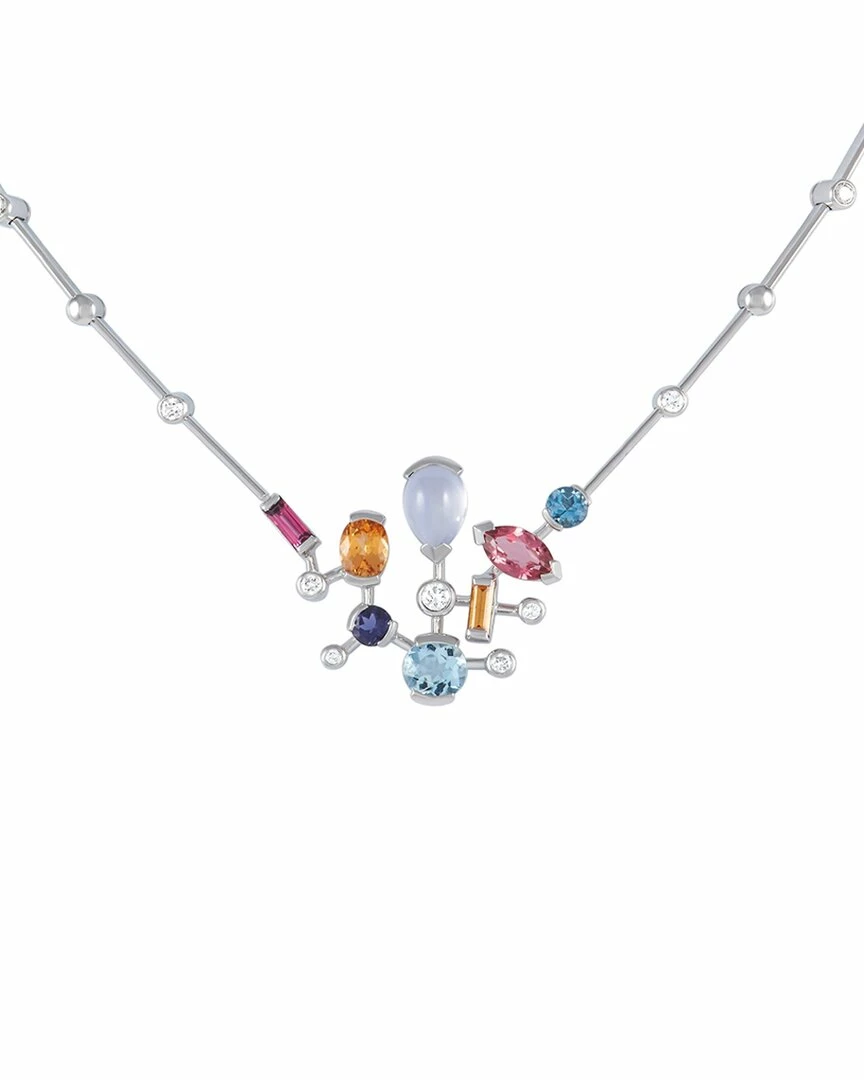 Heritage Cartier Cartier 18K 0.40 Ct. Tw. Diamond & Gemstone Meli Melo Necklace Women Necklaces