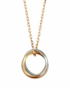 Heritage Cartier Cartier 18K Tri-Tone Trinity Necklace Women Necklaces