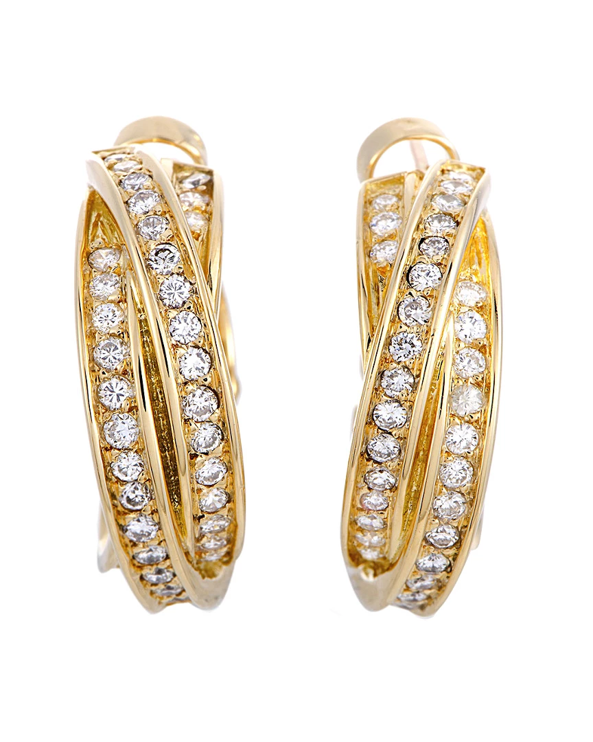 Heritage Cartier Cartier 18K 1.23 Ct. Tw. Diamond Earrings Women