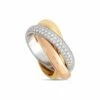 Heritage Cartier Cartier 18K Tri-Tone Trinity Ring Women Rings