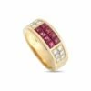 Heritage Cartier Cartier 18K 1.35 Ct. Tw. Diamond & Ruby Diabolo Ring Women Rings