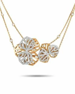 Heritage Cartier Cartier 18K Two-Tone Caresse DOrchidees Necklace Women Necklaces
