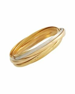 Heritage Cartier Cartier 18K Tri-Tone Trinity Medium Bracelet Women Bracelets
