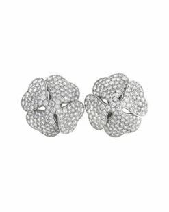 Heritage Cartier Cartier 18K 14.00 Ct. Tw. Diamond Anniversary Edition Earrings Women