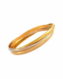 Heritage Cartier Cartier 18K Tri-Color Crystal Bracelet Women Bracelets