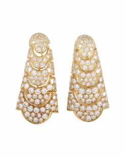 Heritage Cartier Cartier 18K 5.50 Ct. Tw. Diamond Drop Earrings Women