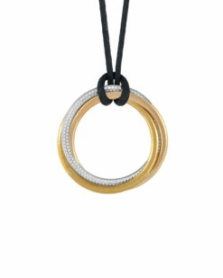 Heritage Cartier Cartier 18K Tri-Tone Necklace Women Necklaces