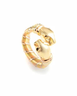 Heritage Cartier Cartier Panthere 18K Tri-Color Ring Women Rings