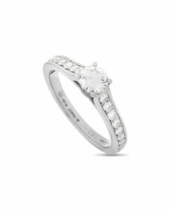 Heritage Cartier Cartier Platinum 0.40 Ct. Tw. Diamond Solitaire Ring Women Rings