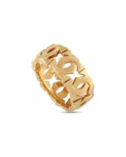 Heritage Cartier Cartier 18K Double C Ring Women Rings