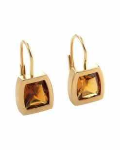 Heritage Cartier Cartier 18K Citrine Dangle Earrings Women